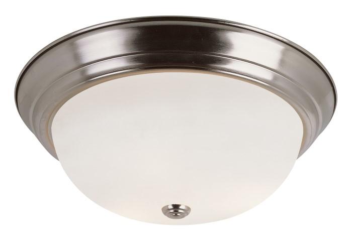 2LT FLUSH-SML-WHITE FROST GLAS